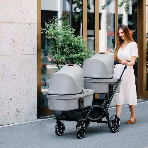 ABC Design Geschwisterwagen & Zwillingskinderwagen Zoom - Tin
