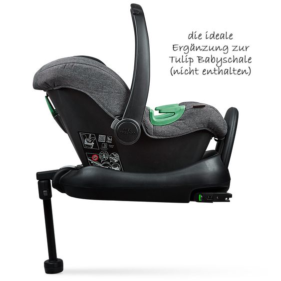 ABC Design Isofix Base für Babyschale Tulip (Basis für Autositz) - Black