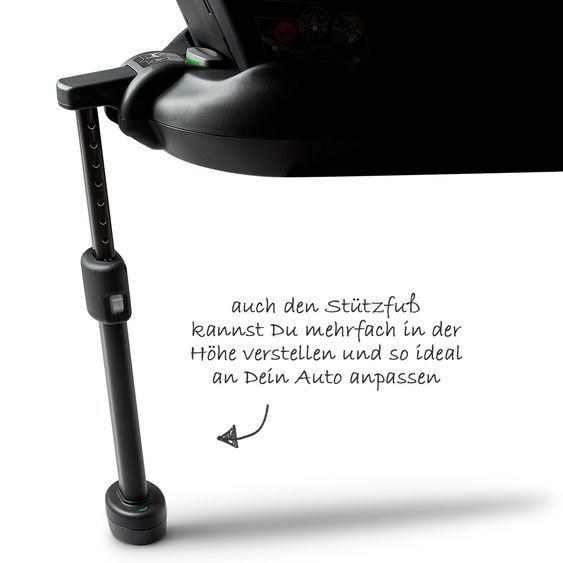 ABC Design Isofix Base für Babyschale Tulip (Basis für Autositz) - Black