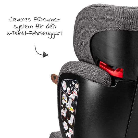 ABC Design Kindersitz Mallow (Autositz Gruppe 2/3) - Diamond Edition - Asphalt