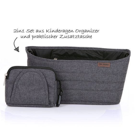 ABC Design Kinderwagen Organizer - Diamond Special Edition - Asphalt