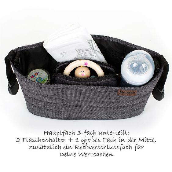 ABC Design Kinderwagen Organizer - Diamond Special Edition - Asphalt