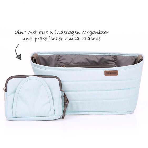 ABC Design Kinderwagen Organizer inkl. kleiner Zusatztasche - Ice