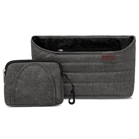 ABC Design Kinderwagen Organizer mit Zusatztasche - Diamond Edition - Asphalt