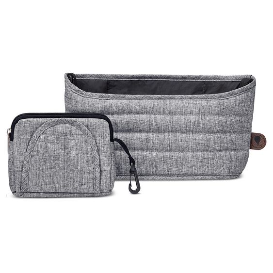 ABC Design Kinderwagen Organizer mit Zusatztasche - Graphite Grey