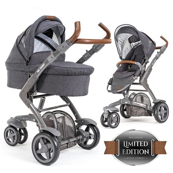ABC Design Combi pushchair 3-Tec incl. carrycot - Style Edition - Street