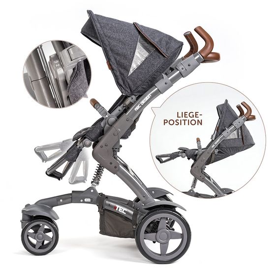 ABC Design Combi pushchair 3-Tec incl. carrycot - Style Edition - Street
