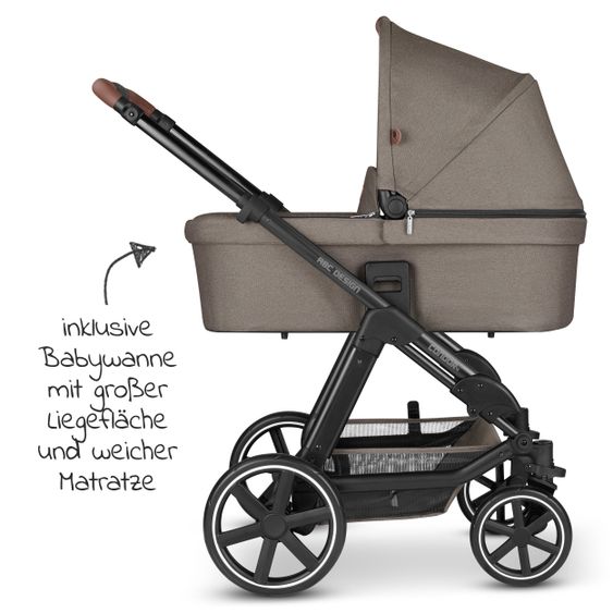 ABC Design Passeggino Condor 4 Combi - incluso navicella e seggiolino sportivo - Fashion Edition - Natura