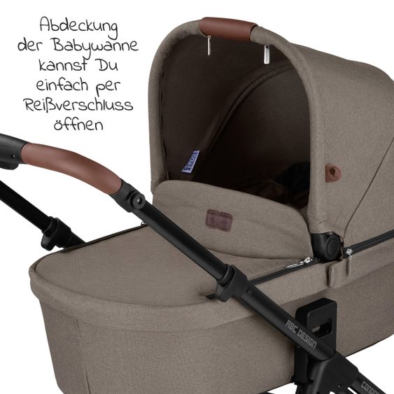 ABC Design Passeggino Condor 4 Combi - incluso navicella e seggiolino sportivo - Fashion Edition - Natura