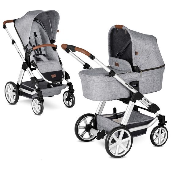 ABC Design Kombi-Kinderwagen Condor 4 - inkl. Babywanne & Sportsitz - Graphite Grey
