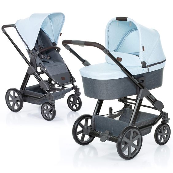 ABC Design Kombi-Kinderwagen Condor 4 - inkl. Babywanne & Sportsitz - Ice