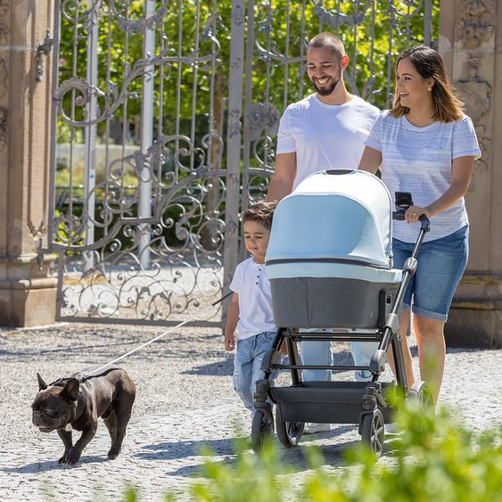 ABC Design Kombi-Kinderwagen Condor 4 - inkl. Babywanne & Sportsitz - Ice