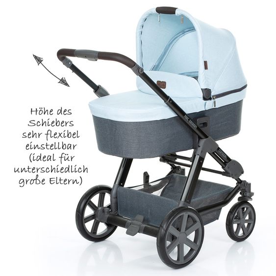 ABC Design Kombi-Kinderwagen Condor 4 - inkl. Babywanne & Sportsitz - Ice