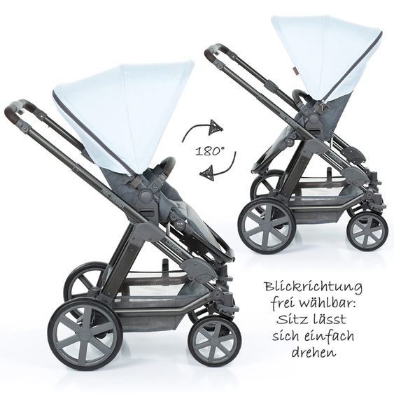 ABC Design Kombi-Kinderwagen Condor 4 - inkl. Babywanne & Sportsitz - Ice