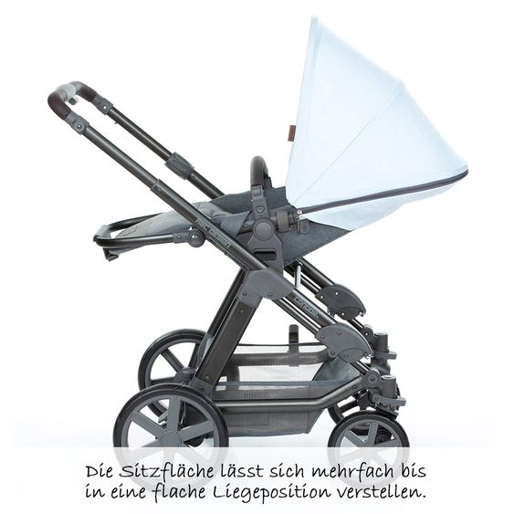 ABC Design Kombi-Kinderwagen Condor 4 - inkl. Babywanne & Sportsitz - Ice