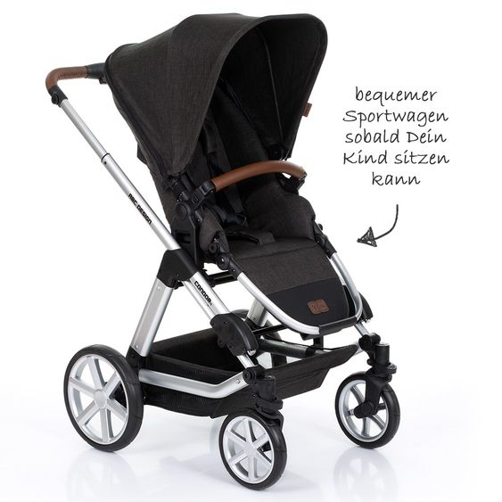 ABC Design Condor 4 baby carriage - incl. baby bath & sports seat - piano