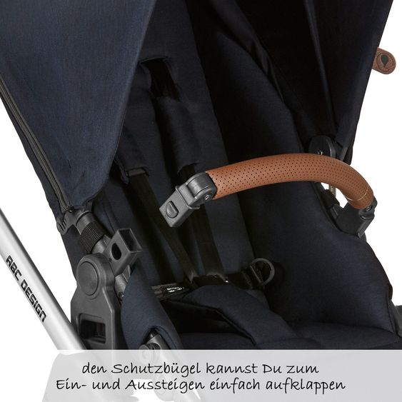 ABC Design Kombi-Kinderwagen Condor 4 - inkl. Babywanne & Sportsitz - Shadow