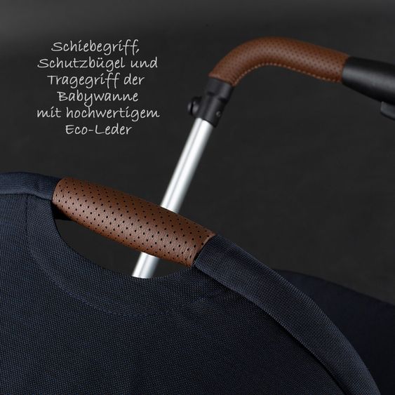 ABC Design Kombi-Kinderwagen Condor 4 - inkl. Babywanne & Sportsitz - Shadow