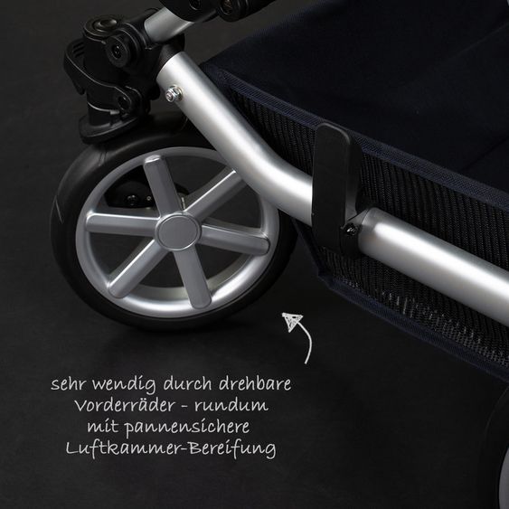 ABC Design Kombi-Kinderwagen Condor 4 - inkl. Babywanne & Sportsitz - Shadow