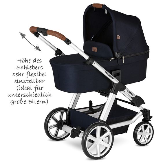 ABC Design Kombi-Kinderwagen Condor 4 - inkl. Babywanne & Sportsitz - Shadow