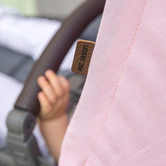 ABC Design Kombi-Kinderwagen Condor 4 - inkl. Babywanne, Sportsitz & Wechsel-Farbset Rose - Mountain