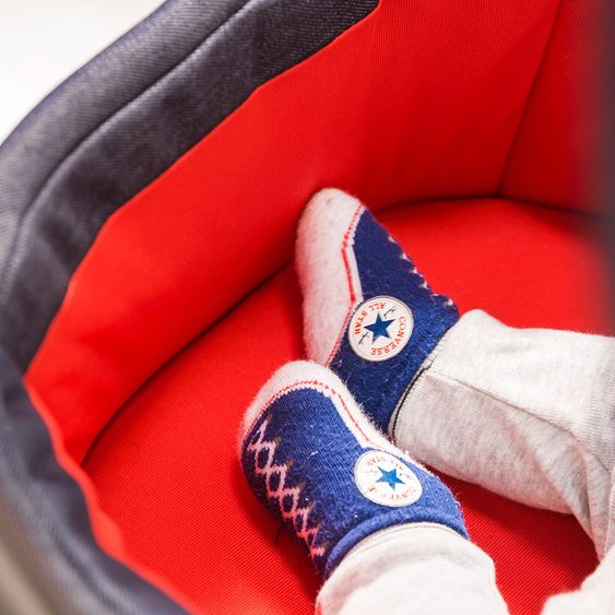 ABC Design Kombi-Kinderwagen Condor 4 - Komplett-Set mit XXL Zubehör Paket - Jeans Denim