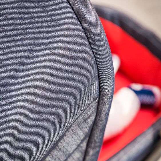 ABC Design Kombi-Kinderwagen Condor 4 - Komplett-Set mit XXL Zubehör Paket - Jeans Denim