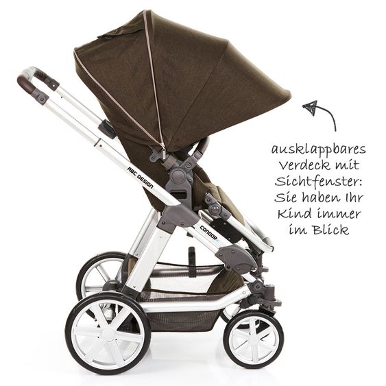 ABC Design Kombi-Kinderwagen Condor 4 - Leaf