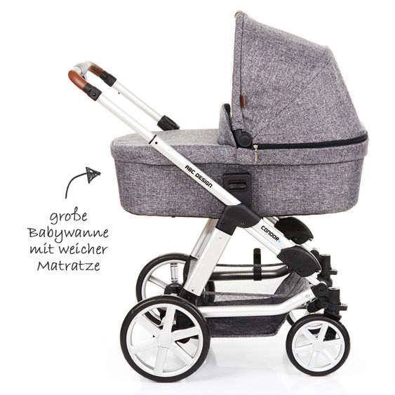 ABC Design Kombi-Kinderwagen Condor 4 Spar-Set - inkl. Wickeltasche & Regenschutz - Race