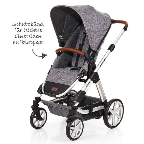 ABC Design Kombi-Kinderwagen Condor 4 Spar-Set - inkl. Wickeltasche & Regenschutz - Race