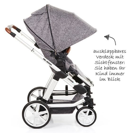 ABC Design Kombi-Kinderwagen Condor 4 Spar-Set - inkl. Wickeltasche & Regenschutz - Race