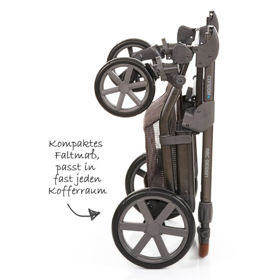 ABC Design Kombi-Kinderwagen Condor 4 - Walnut