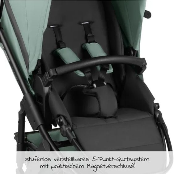 ABC Design Kombi-Kinderwagen Salsa Run - inkl. Babywanne und Sportsitz inkl. XXL Zubehörpaket (mit Sportzulassung, Luftbereifung & Handbremse) - Aqua