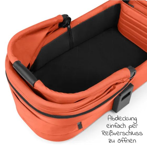 ABC Design Kombi-Kinderwagen Salsa Run - inkl. Babywanne und Sportsitz inkl. XXL Zubehörpaket (mit Sportzulassung, Luftbereifung & Handbremse) - Carrot