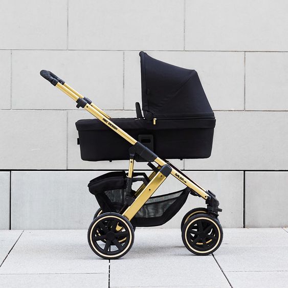 ABC Design Kombi-Kinderwagen Salsa 4 Air Diamond Edition - inkl. Babywanne, Sportsitz & XXL Zubehörpaket - Champagne