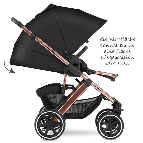 ABC Design Kombi-Kinderwagen Salsa 4 Air Diamond Edition - inkl. Babywanne, Sportsitz & XXL Zubehörpaket - Rose Gold