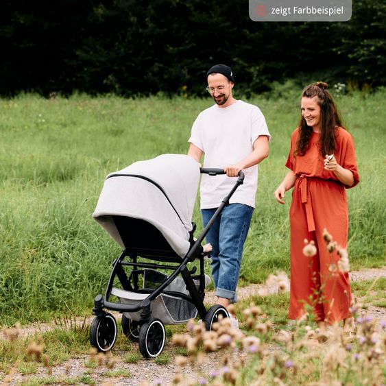 ABC Design Kombi-Kinderwagen Salsa 4 Air - inkl. Babywanne & Sportsitz - Classic Edition - Reed
