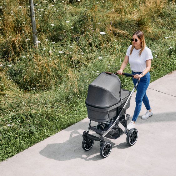 ABC Design Combi stroller Salsa 4 Air - incl. carrycot & sport seat - Diamond Edition - Asphalt