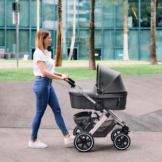 ABC Design Combi stroller Salsa 4 Air - incl. carrycot & sport seat - Diamond Edition - Asphalt