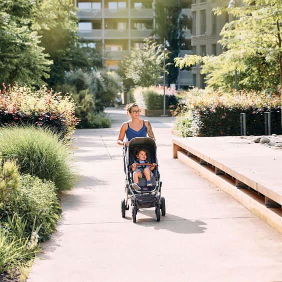 ABC Design Combi stroller Salsa 4 Air - incl. carrycot & sport seat - Diamond Edition - Asphalt