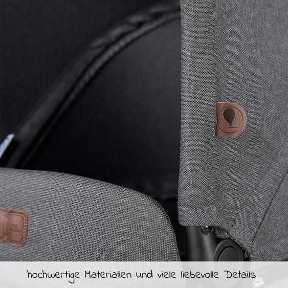 ABC Design Combi stroller Salsa 4 Air - incl. carrycot & sport seat - Diamond Edition - Asphalt