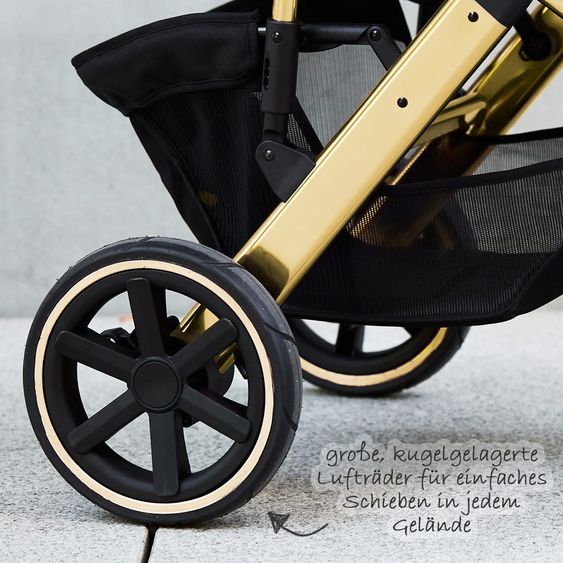 ABC Design Kombi-Kinderwagen Salsa 4 Air - inkl. Babywanne & Sportsitz - Diamond Edition - Champagne