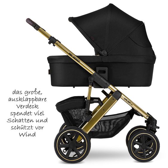 ABC Design Kombi-Kinderwagen Salsa 4 Air - inkl. Babywanne & Sportsitz - Diamond Edition - Champagne