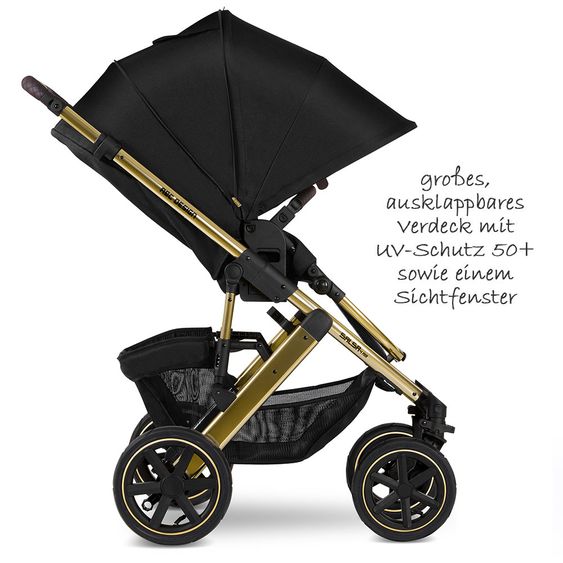 ABC Design Kombi-Kinderwagen Salsa 4 Air - inkl. Babywanne & Sportsitz - Diamond Edition - Champagne