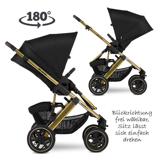 ABC Design Kombi-Kinderwagen Salsa 4 Air - inkl. Babywanne & Sportsitz - Diamond Edition - Champagne