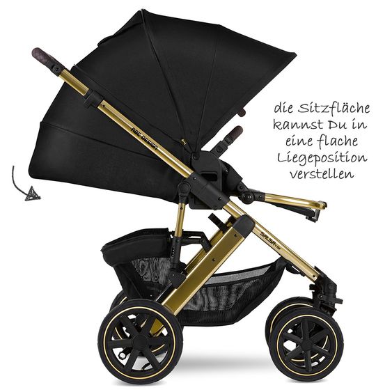 ABC Design Kombi-Kinderwagen Salsa 4 Air - inkl. Babywanne & Sportsitz - Diamond Edition - Champagne