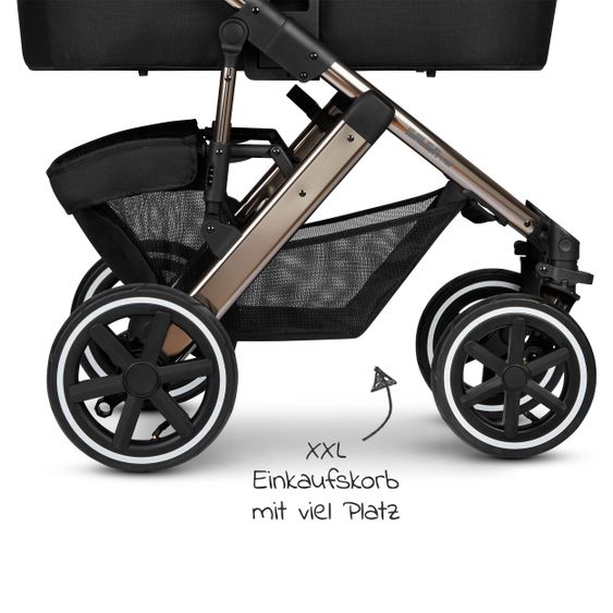ABC Design Kombi-Kinderwagen Salsa 4 Air - inkl. Babywanne & Sportsitz - Diamond Edition - Dolphin