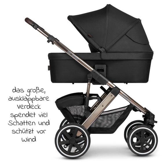 ABC Design Kombi-Kinderwagen Salsa 4 Air - inkl. Babywanne & Sportsitz - Diamond Edition - Dolphin