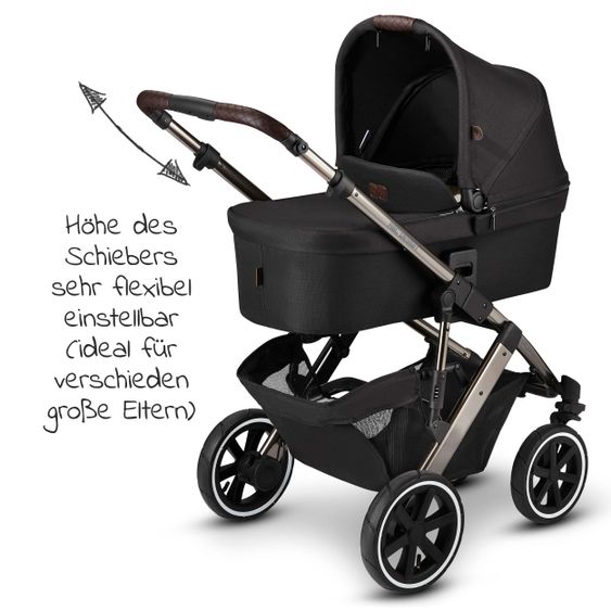 ABC Design Kombi-Kinderwagen Salsa 4 Air - inkl. Babywanne & Sportsitz - Diamond Edition - Dolphin