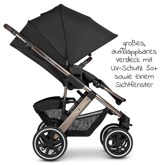 ABC Design Kombi-Kinderwagen Salsa 4 Air - inkl. Babywanne & Sportsitz - Diamond Edition - Dolphin